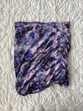 Isabel Marant Purple & Blue Tie-Dye Pencil Skirt